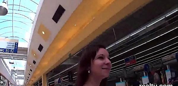  Glamorous czech chick was seduced in the shopping centre and screwed in pov